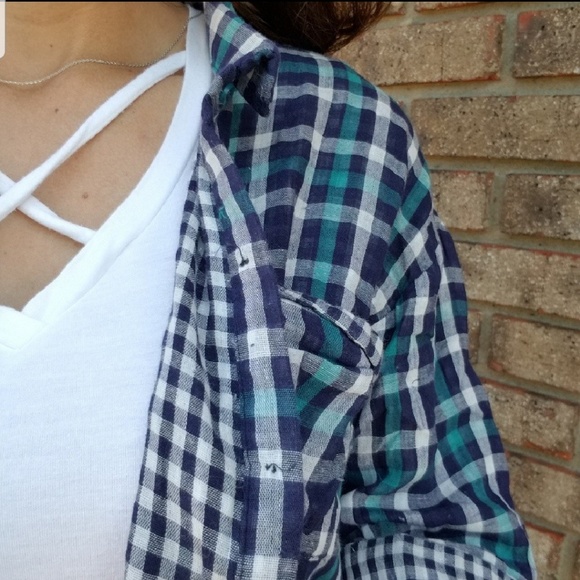 Gingham & Plaid Button-Up Flannel▫️LAST 1▫️ - Picture 5 of 6